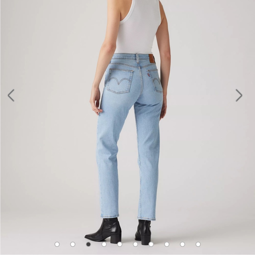 Levi’s light denim straight leg jeans